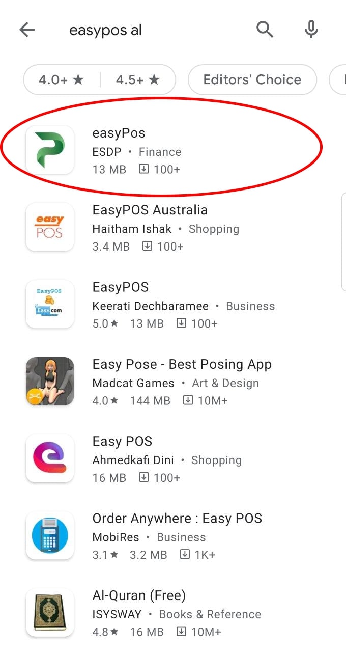 easyPos Android - Kerkimi