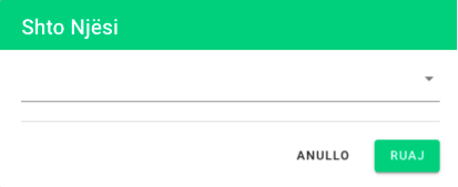 Shto njësi dropdown