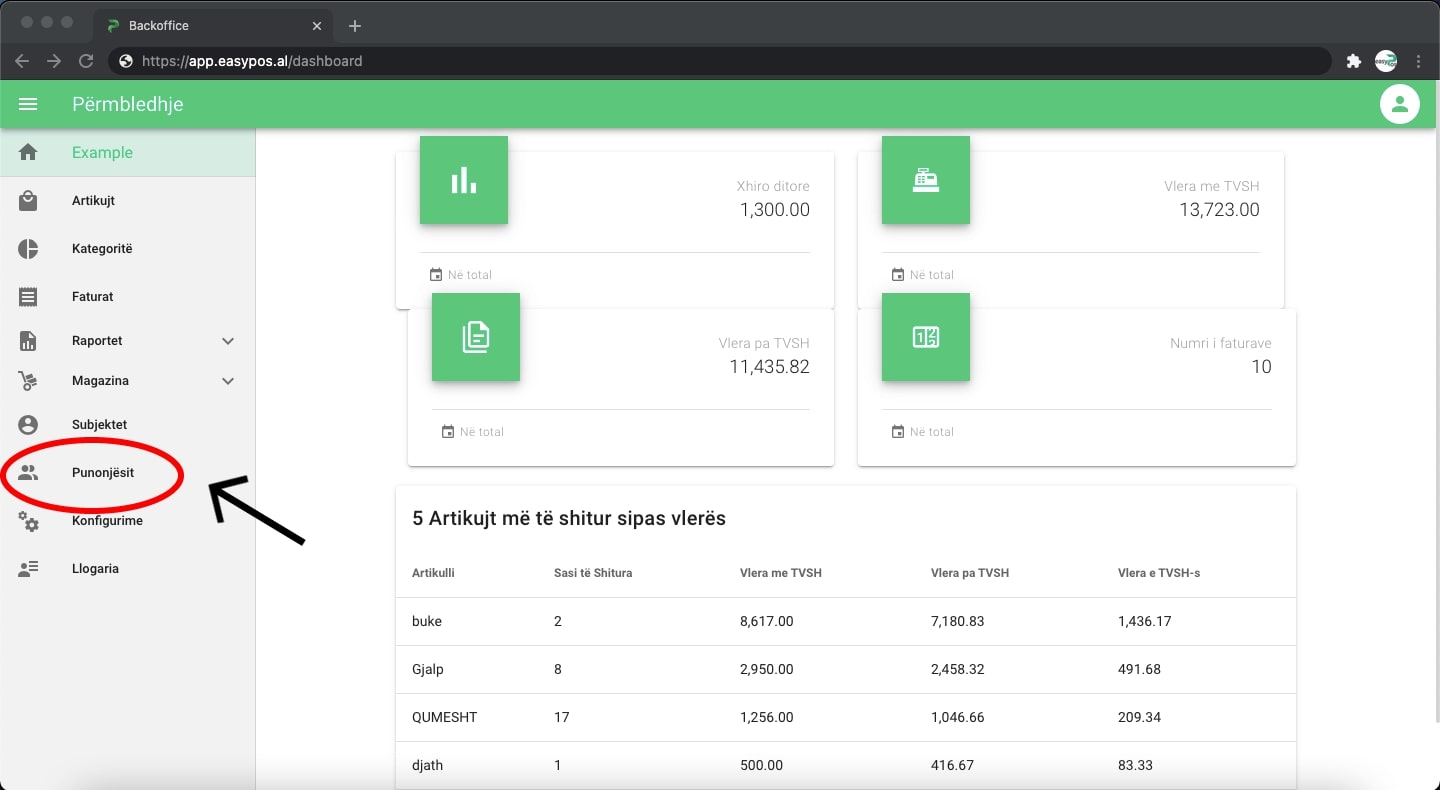 Konfigurimi i operatoreve
