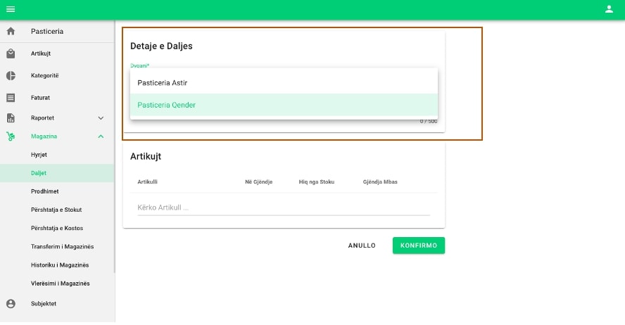 Daljet nga magazinat