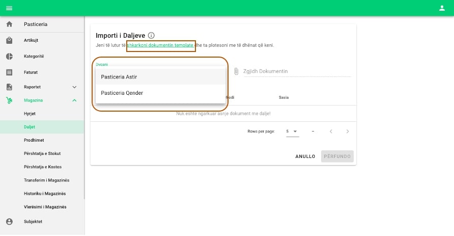 Daljet nga magazinat